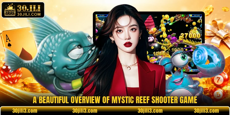 A beautiful overview of Mystic Reef Shooter game