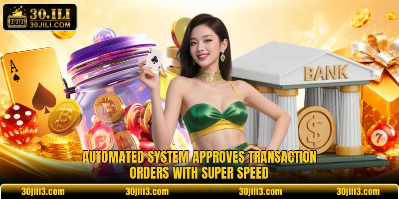 Automated system approves transaction orders with super speed Automated system approves transaction orders with super speed