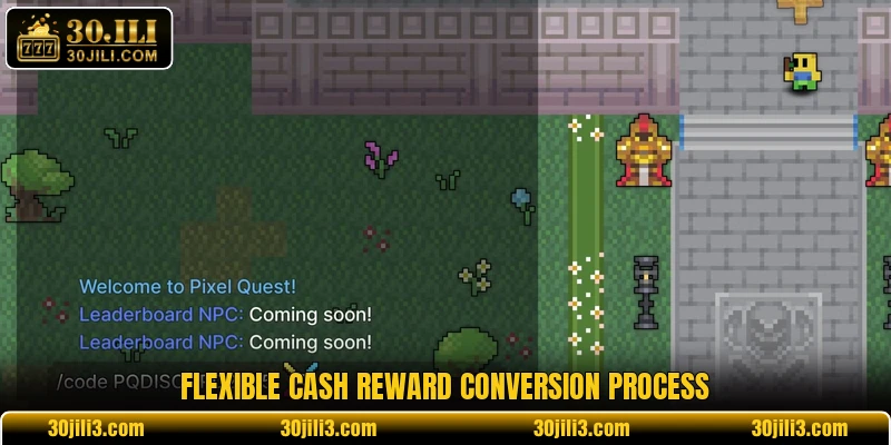 Flexible cash reward conversion process