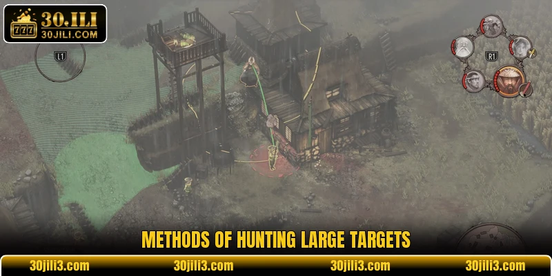 Methods of hunting large targets Methods of hunting large targets