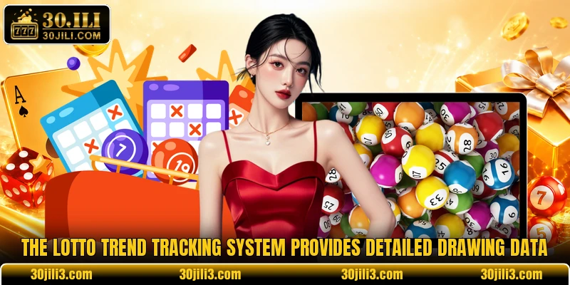 The lotto trend tracking system provides detailed drawing data