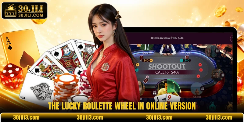 The lucky Roulette wheel in online version