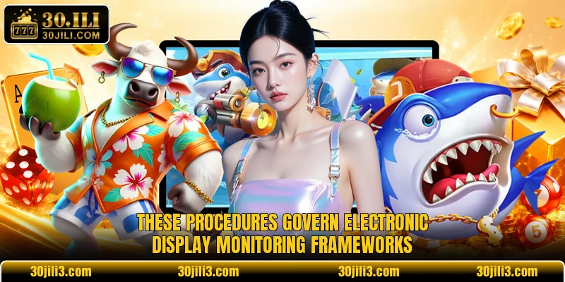 These procedures govern electronic display monitoring frameworks